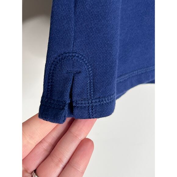 J. Crew University Terry Pull On Tie-Waist Lounge Short Navy Blue Womens XS NWT - Picture 3 of 6